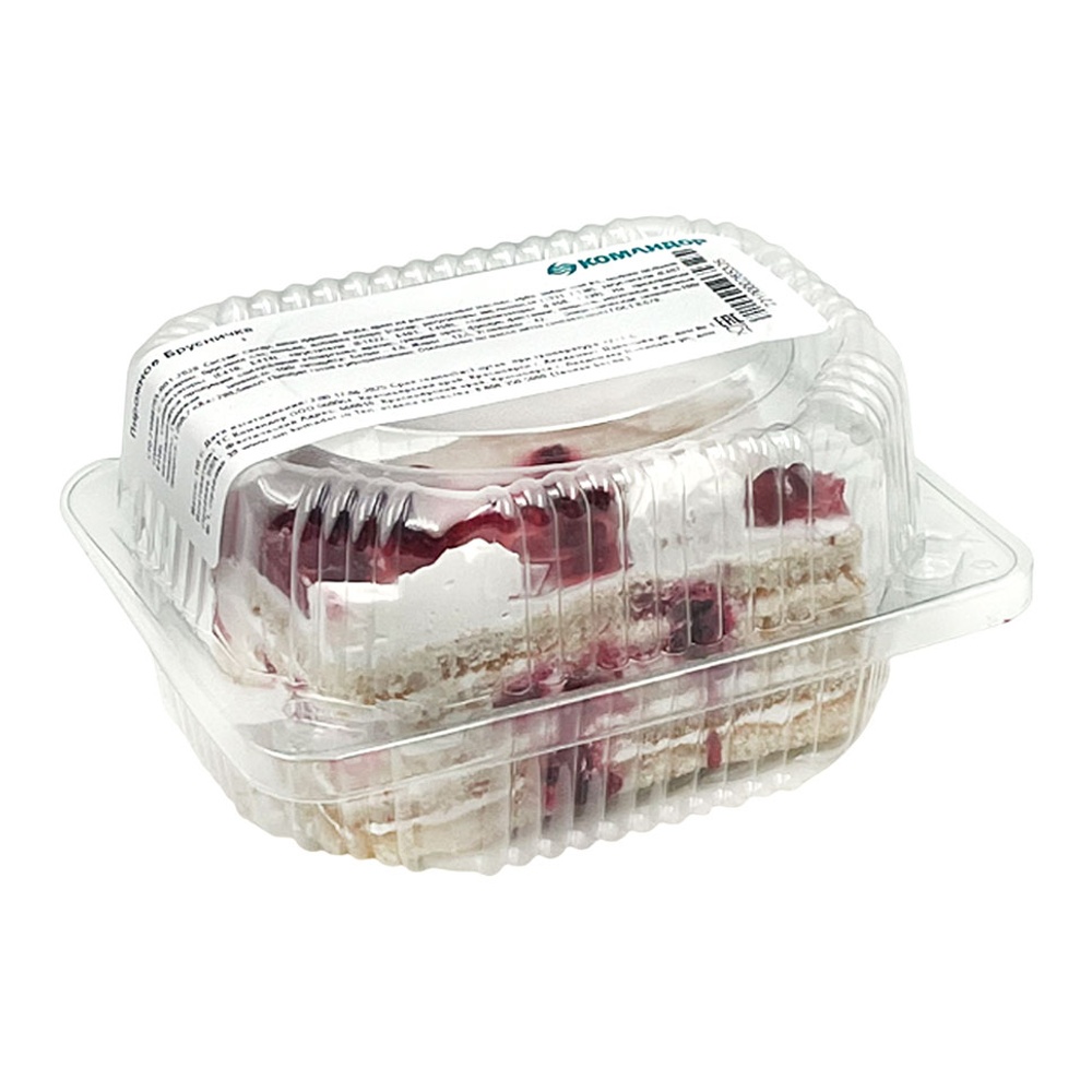 Пирожное Брусничка 110г контейнер Командор