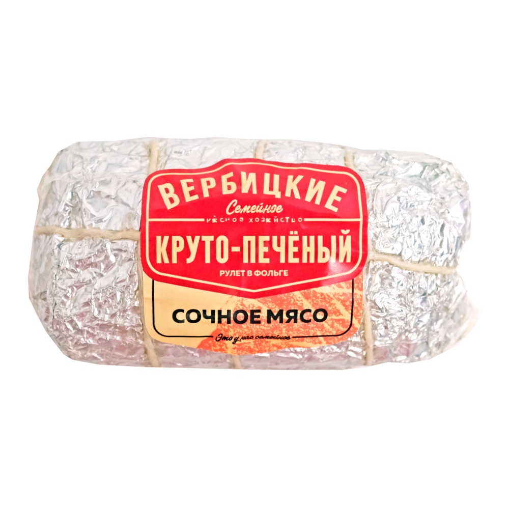 Рулет из мяса птицы Круто-печеный (в фольге) 300г в/у Вербицкие