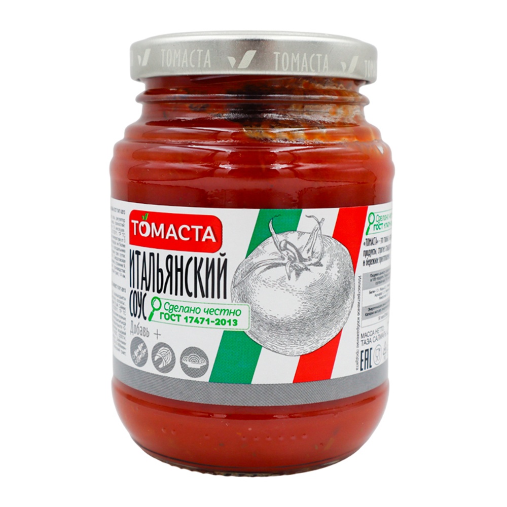 Соус Томаста Итальянский ГОСТ 270г ст/б