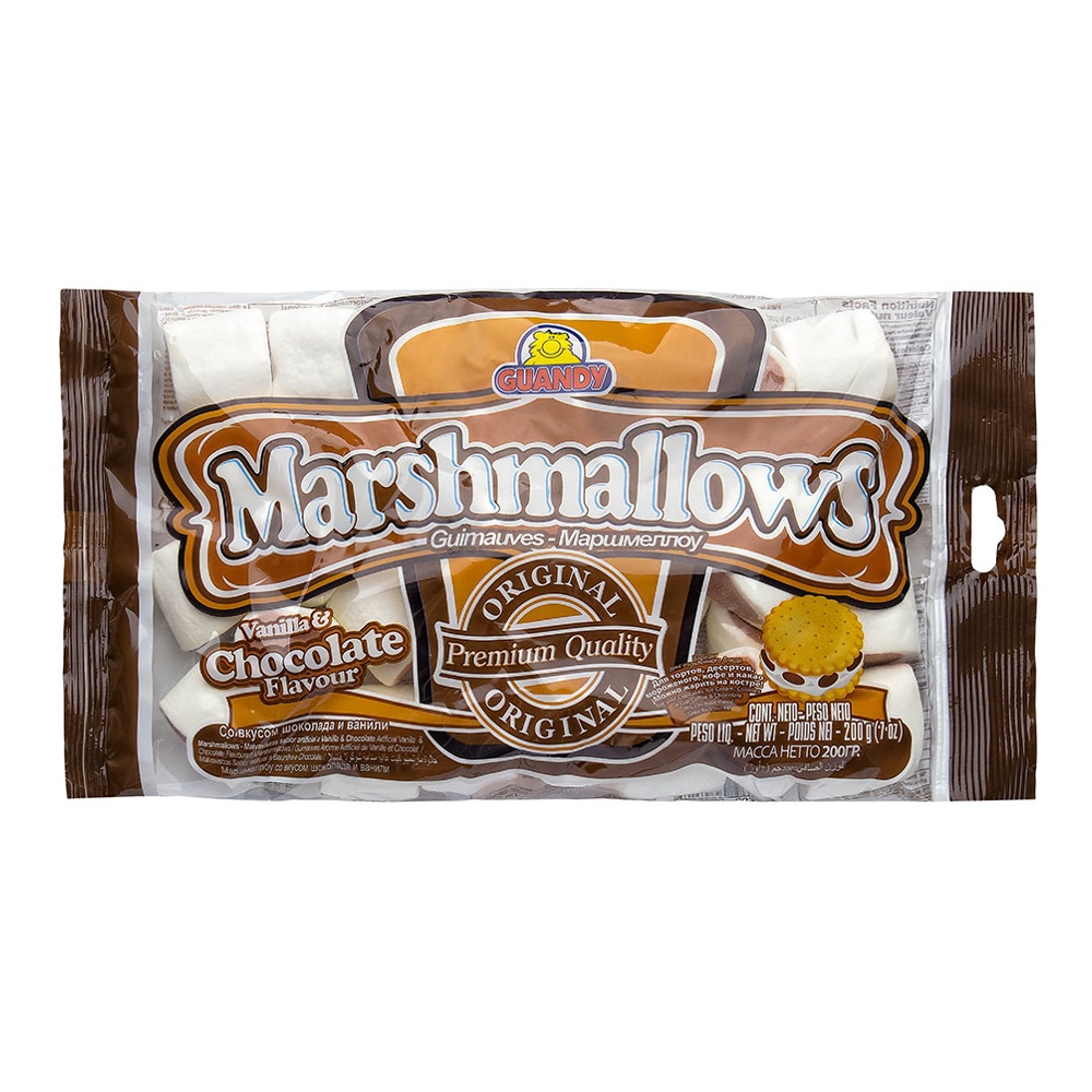 Маршмеллоу Гуанди со вкусом шоколада и ванили 200г