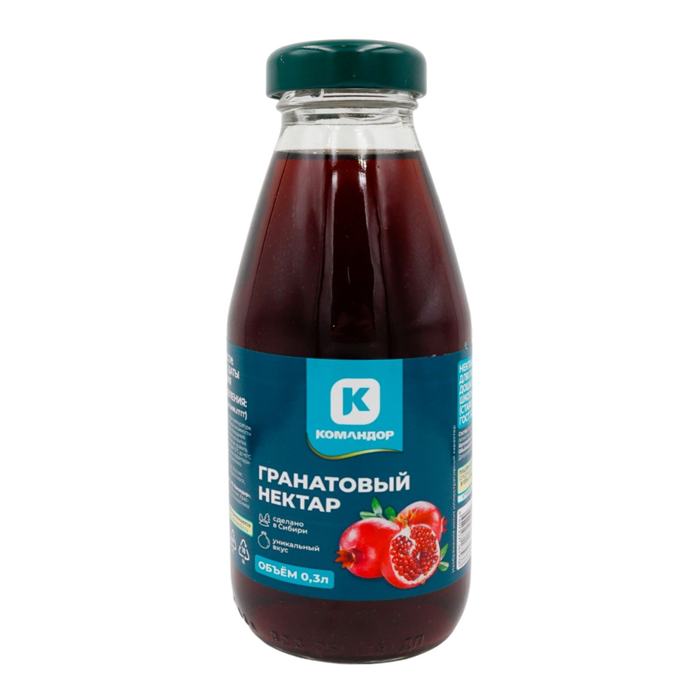 Нектар Командор 0,3л Гранатовый ст/б