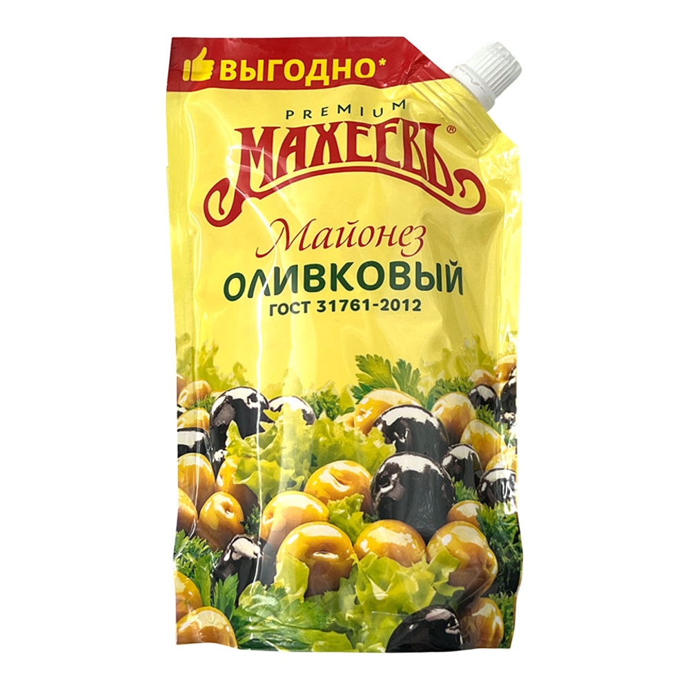 Майонез Махеевъ Оливковый 50,5% 380г дой-пак