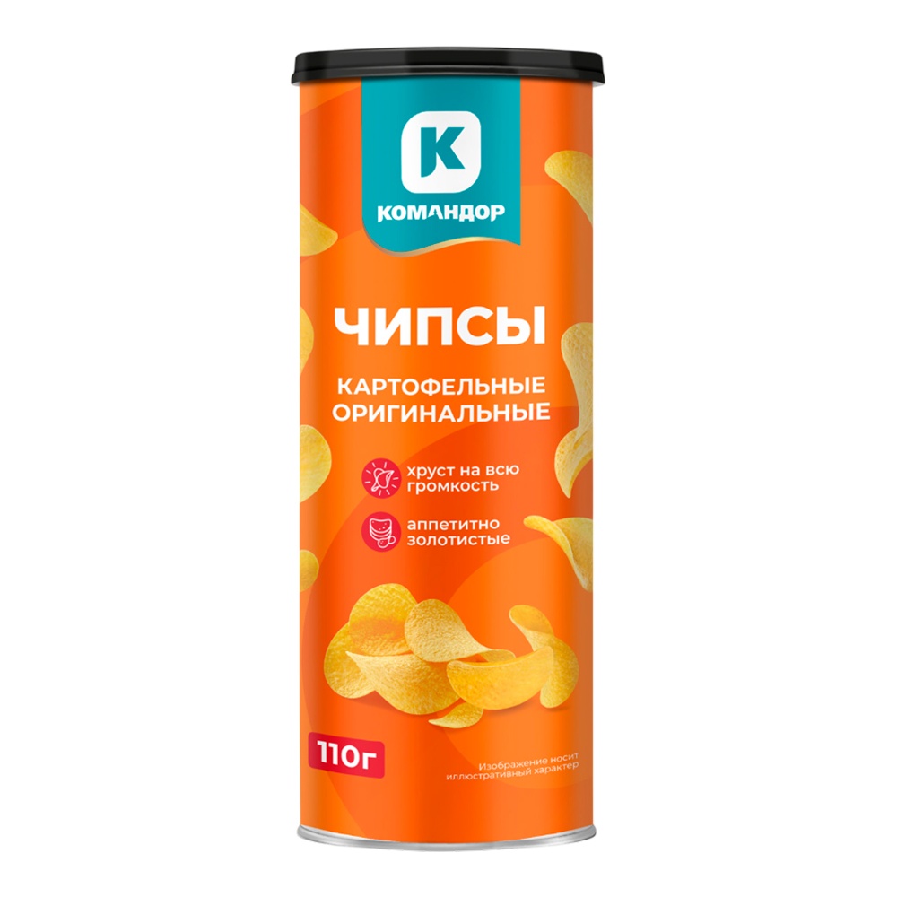 Чипсы Командор 110г Оригинальные