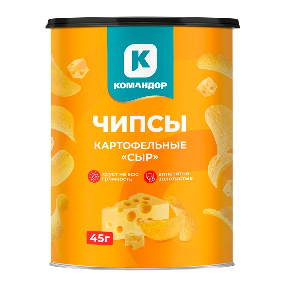 Чипсы Командор 45г Сыр