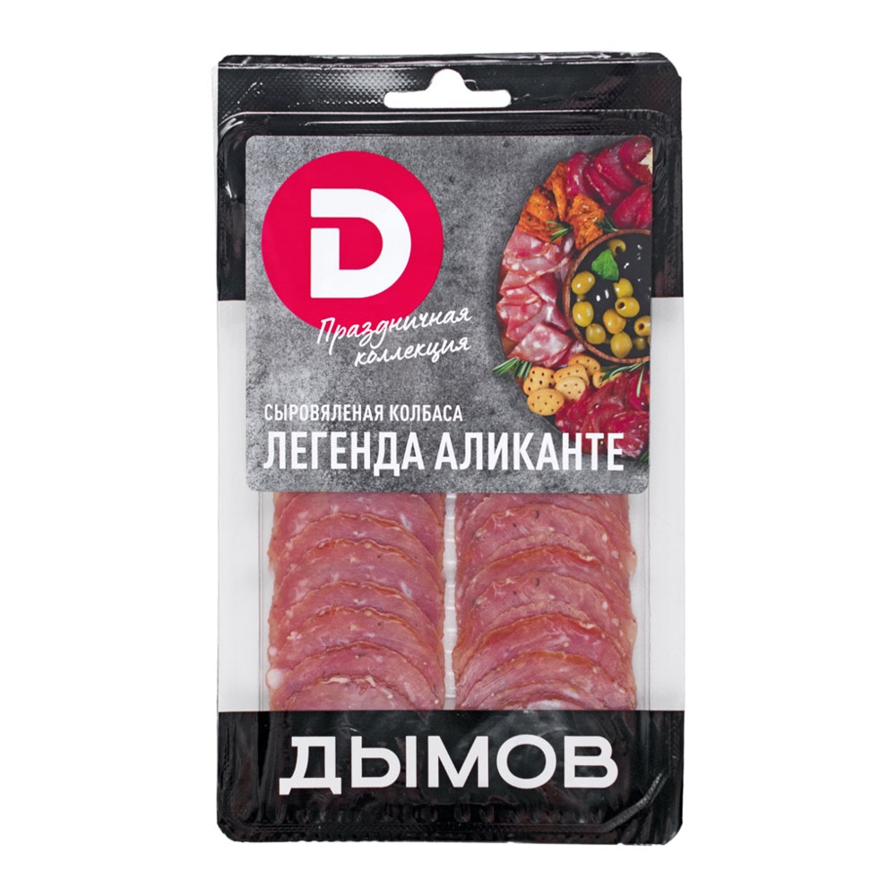 Колбаса Дымов Легенда Аликанте с/в 70г з/с нарезка