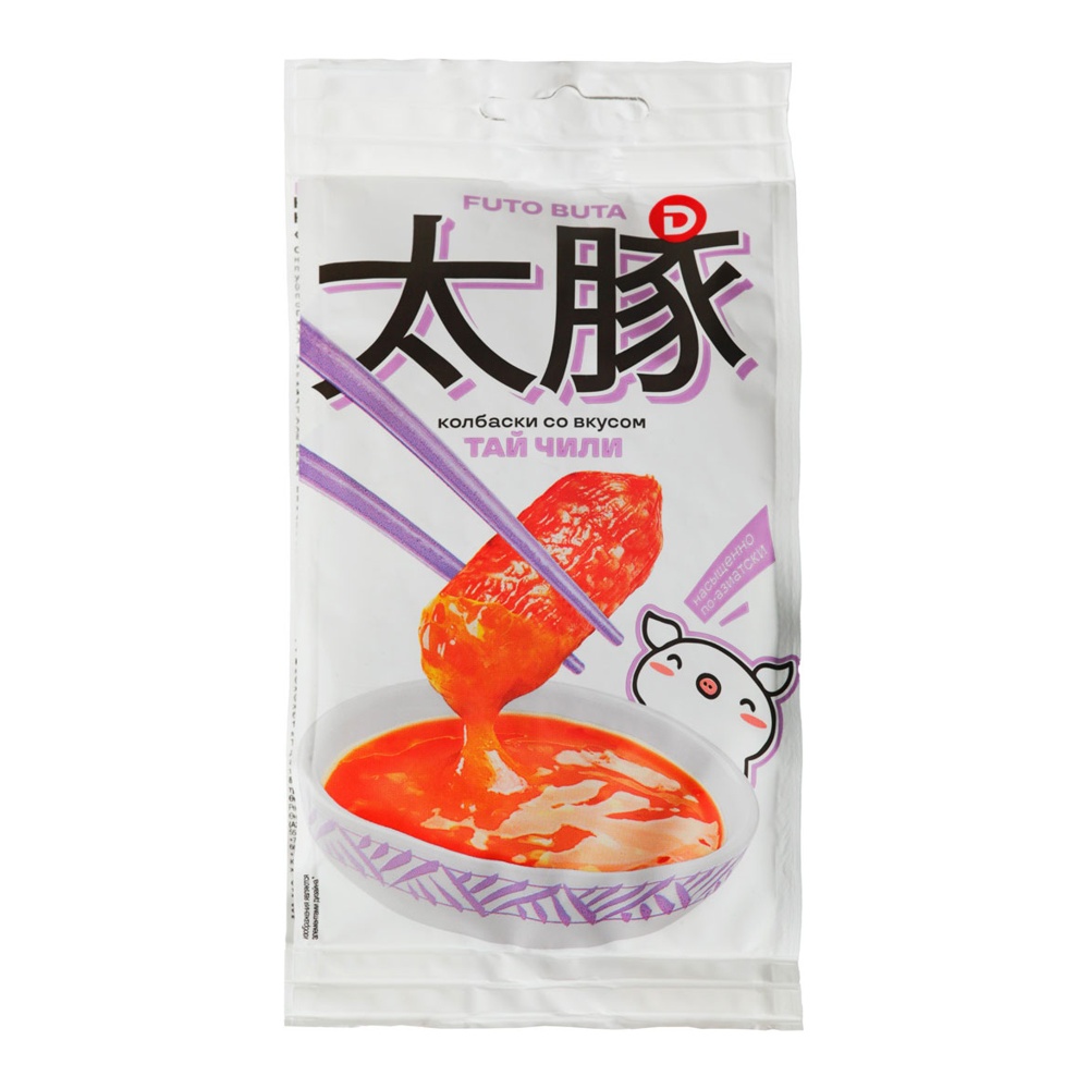Колбаски Дымов Футо Бута со вкусом тай чили полусухие с/к 50г