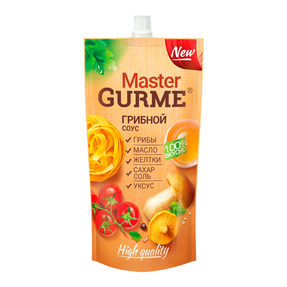 Соус Мастер Гурме Грибной 200мл дой-пак