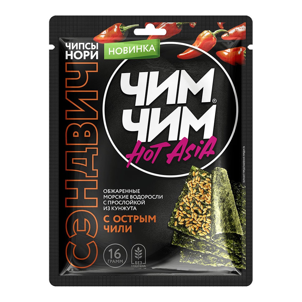 Чипсы Нори Чим Чим Сэндвич с острым чили 16г