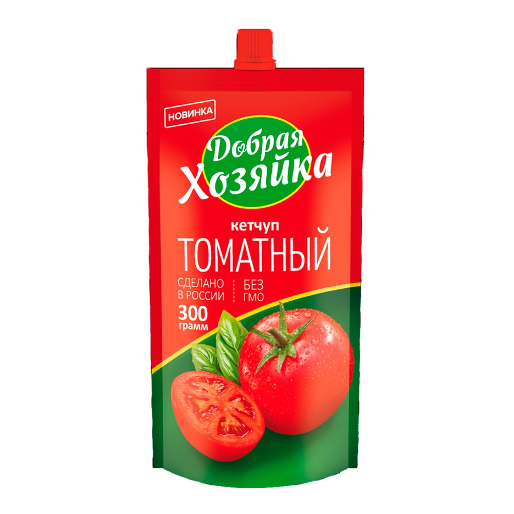 Кетчуп Добрая Хозяйка Томатный 300г дой-пак