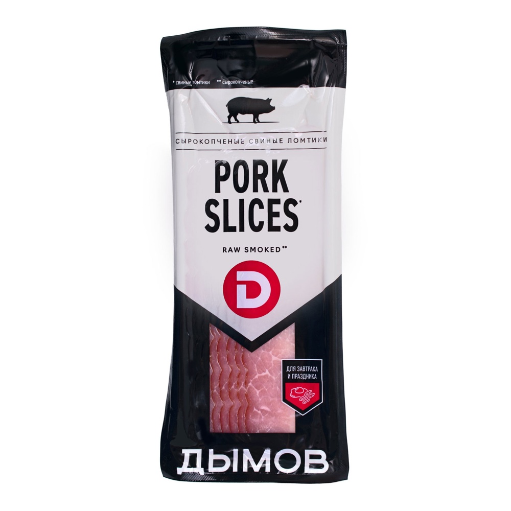 Бекон Дымов Порк Слайсес с/к 150г нарезка в/у