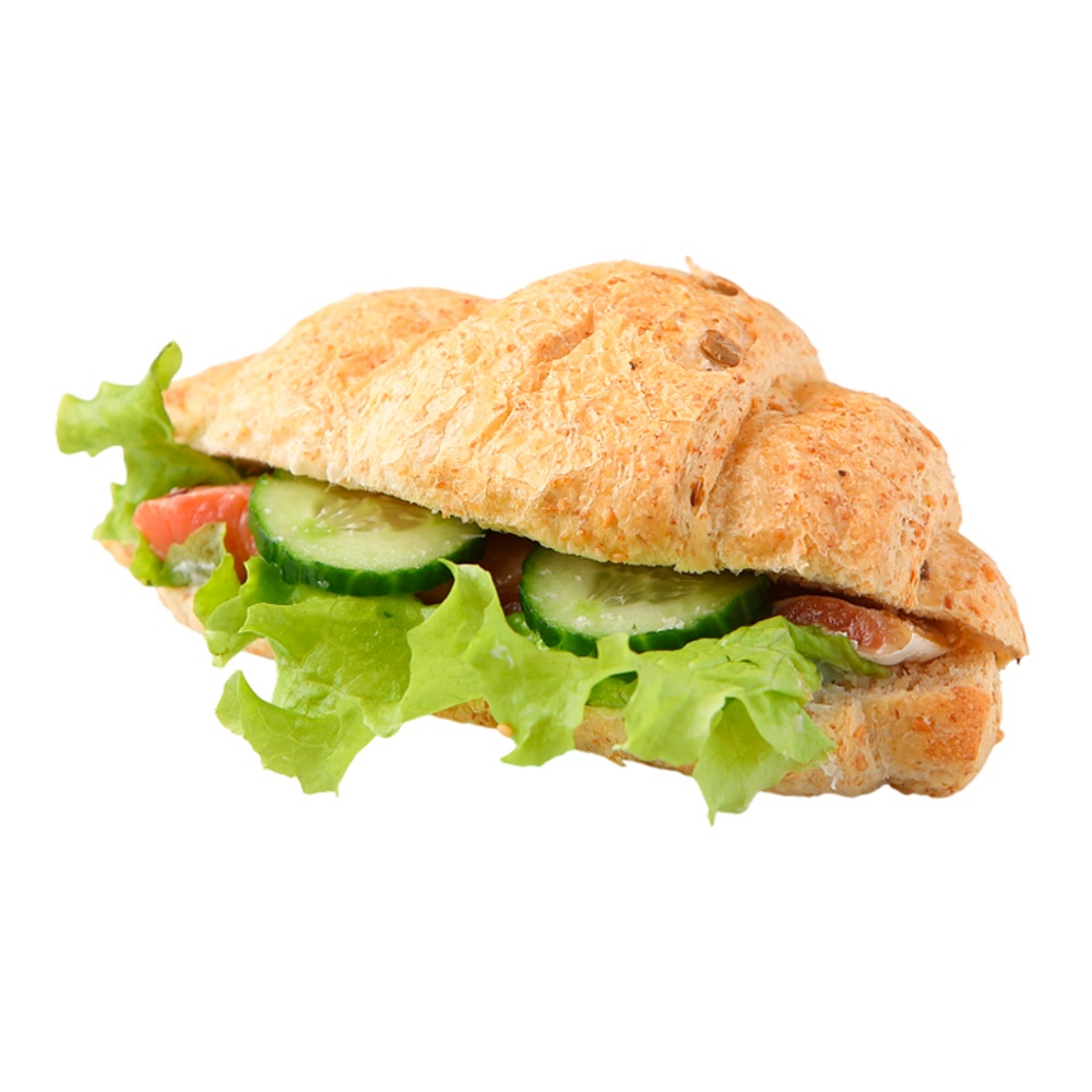 Круассан зерновой с лососем 140г пакет Командор (R)