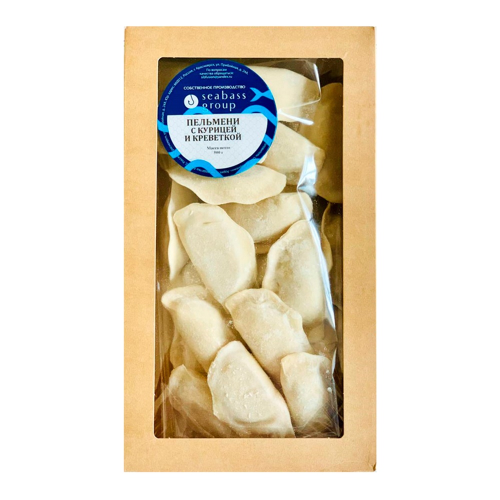 Пельмени Сибас Групп с курицей и креветкой с/м 500г