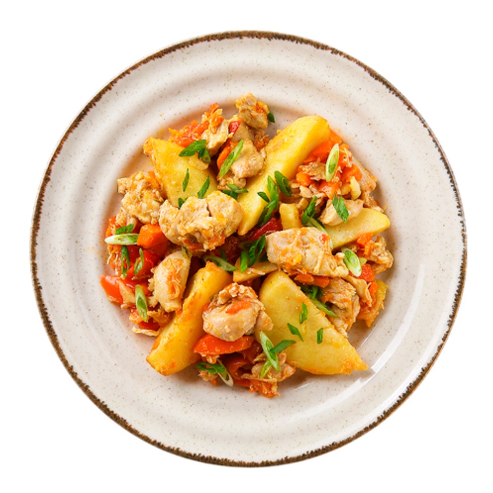 Жаркое из курицы с картофелем 250г контейнер Командор