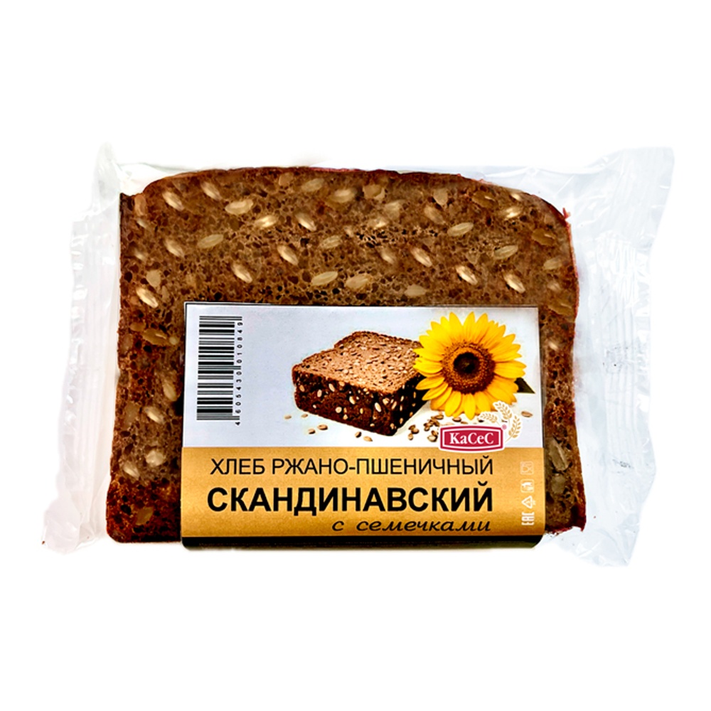 Хлеб Скандинавский с семечками 200г Иркутский хлебозавод