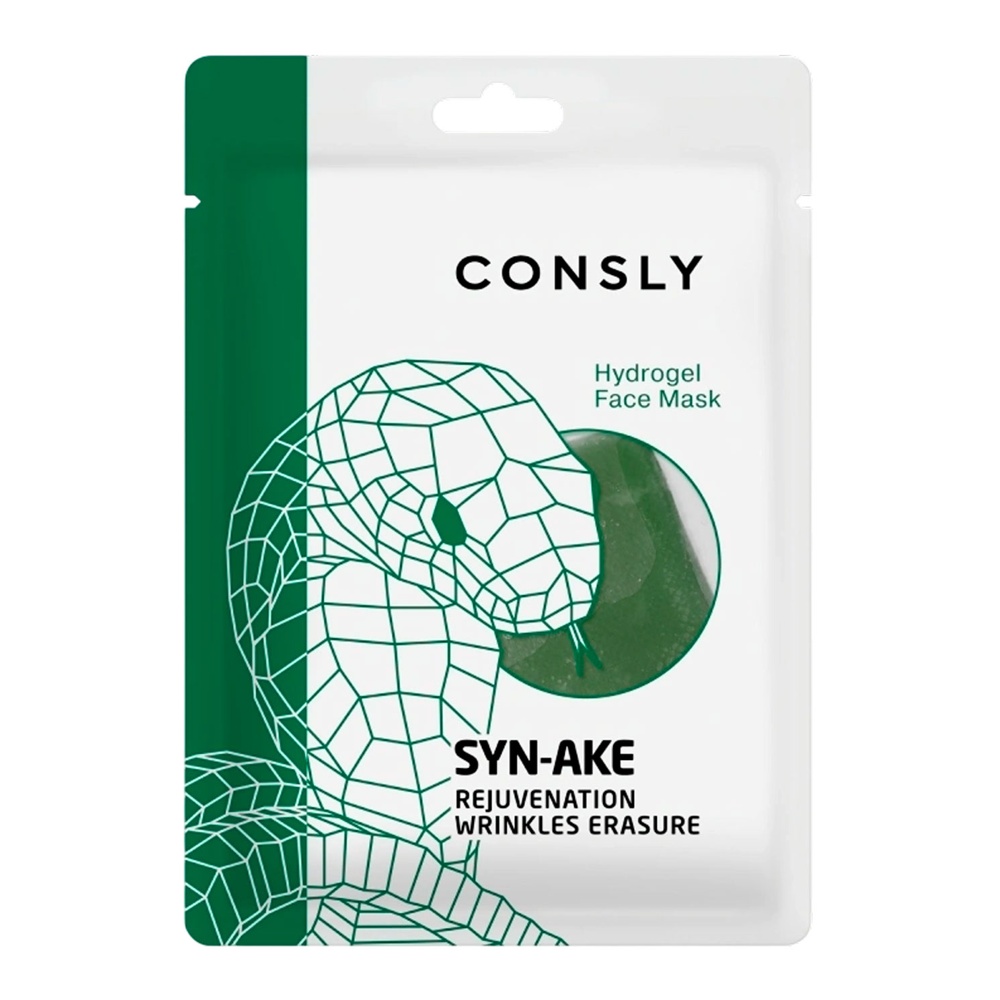 Маска для лица Консли гидрогелевая с пептидом змеиного яда 20мл
