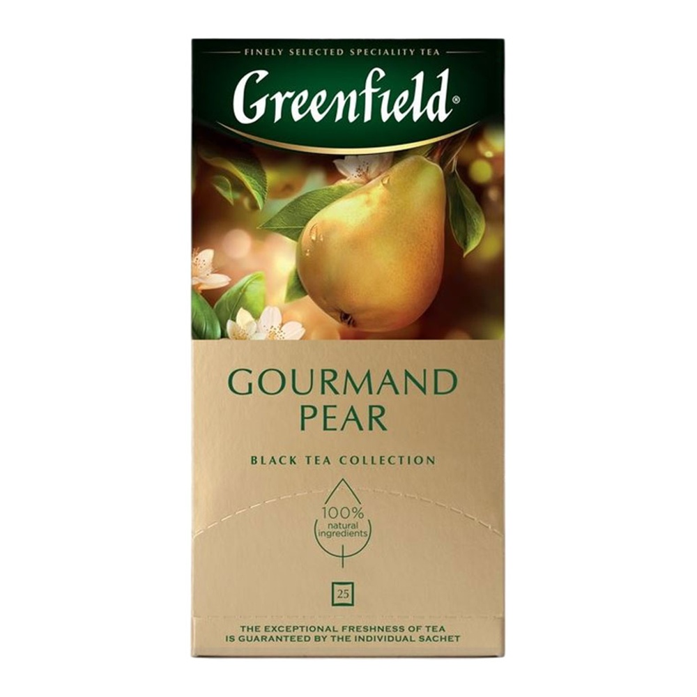 Чай Гринфилд Гурманд Пэа черный 25п*1,5г
