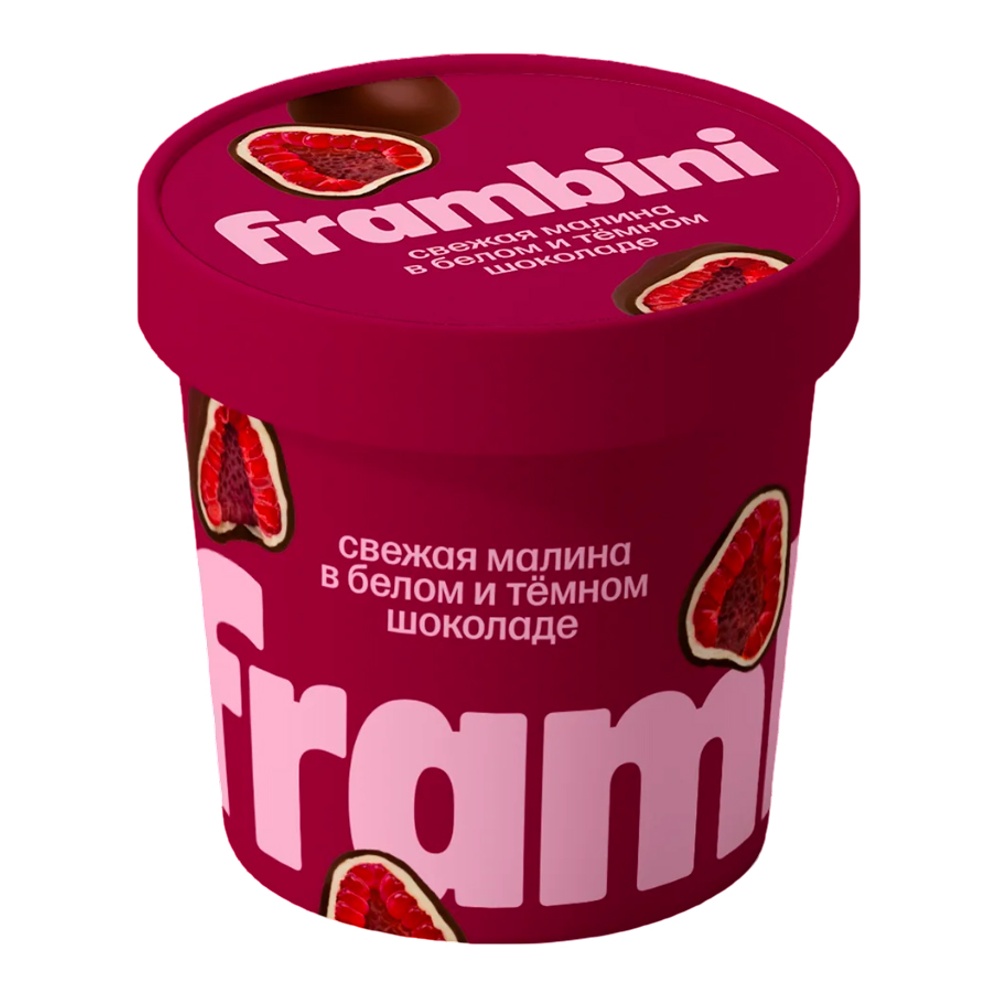 Малина Фрамбини в белом и темном шоколаде с/м 130г