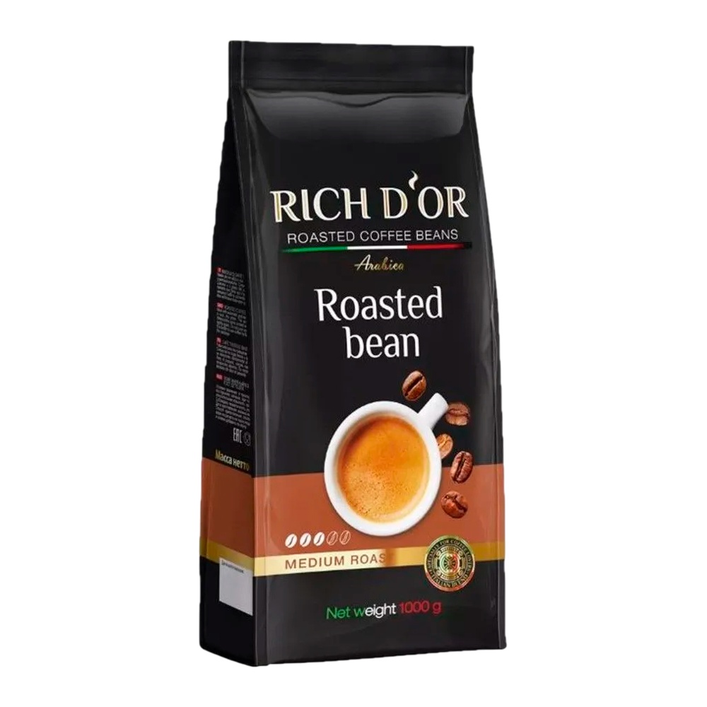 Кофе Рич Диор жареный в зернах 1000г м/у