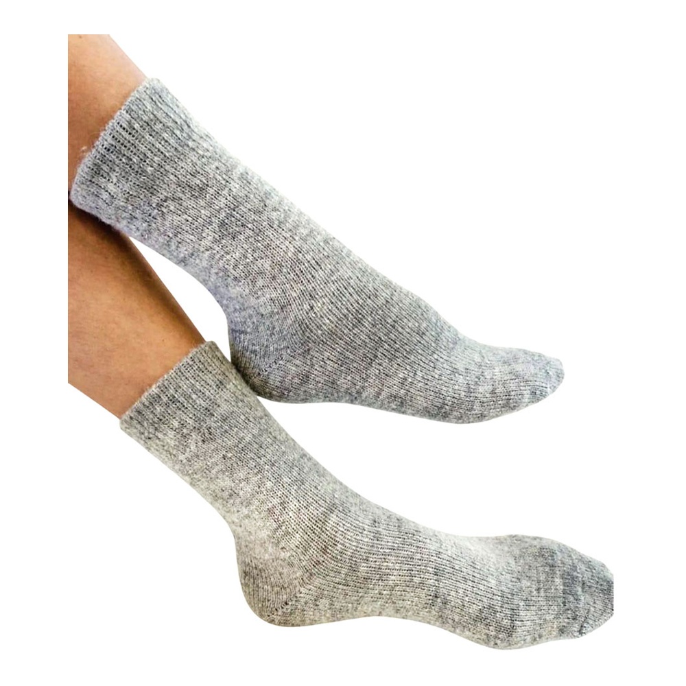 Носки мужские из овечьей шерсти 90% шерсть, 10% п/э р.27 серые