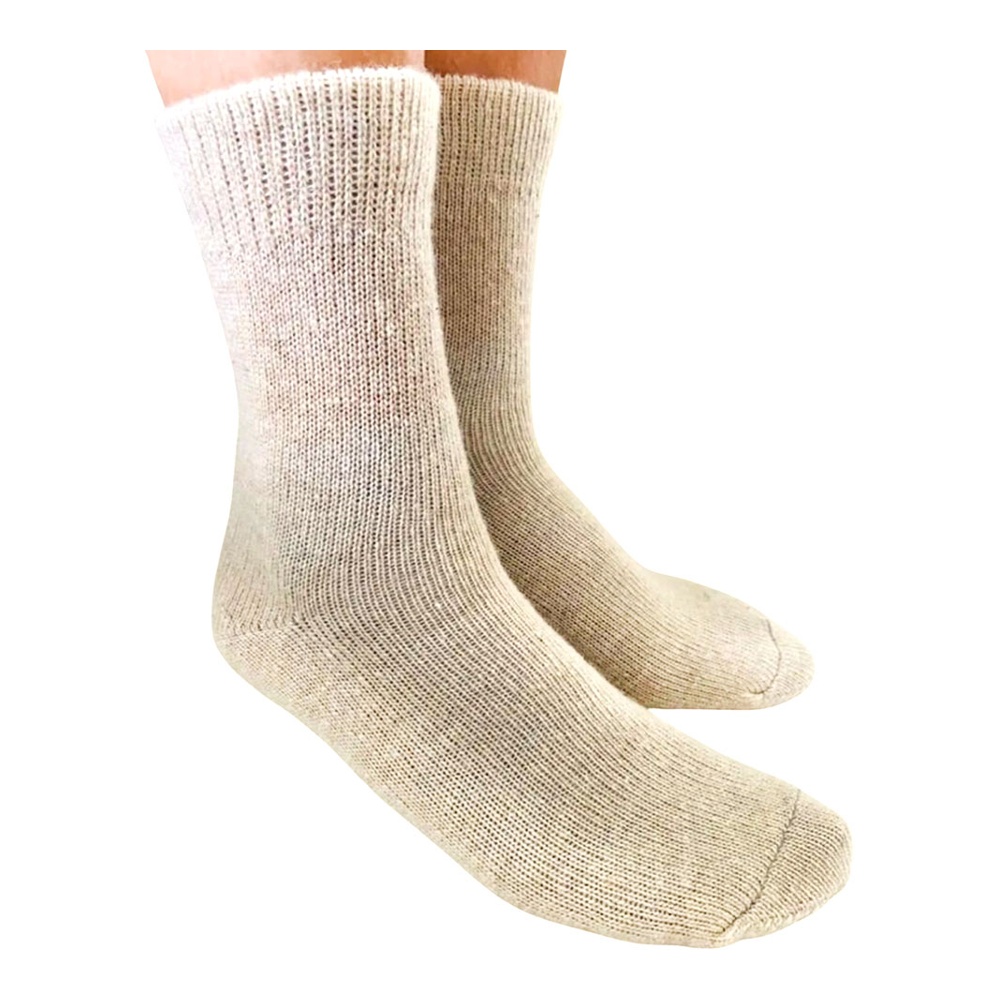 Носки женские из овечьей шерсти 90% шерсть, 10% п/э р.25 орех