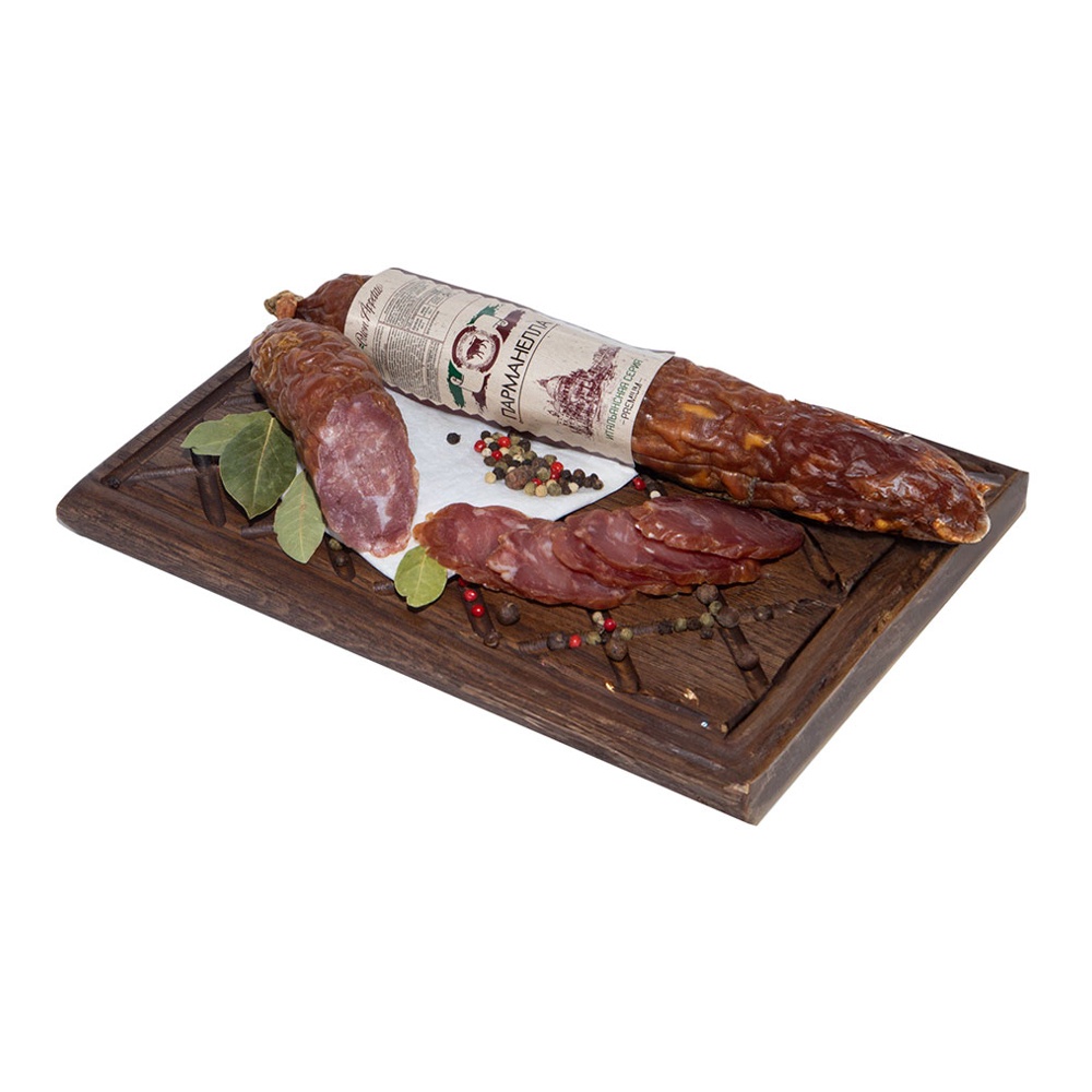 Колбаса Парманелла полусухая с/к 1кг Анжерские колбасы