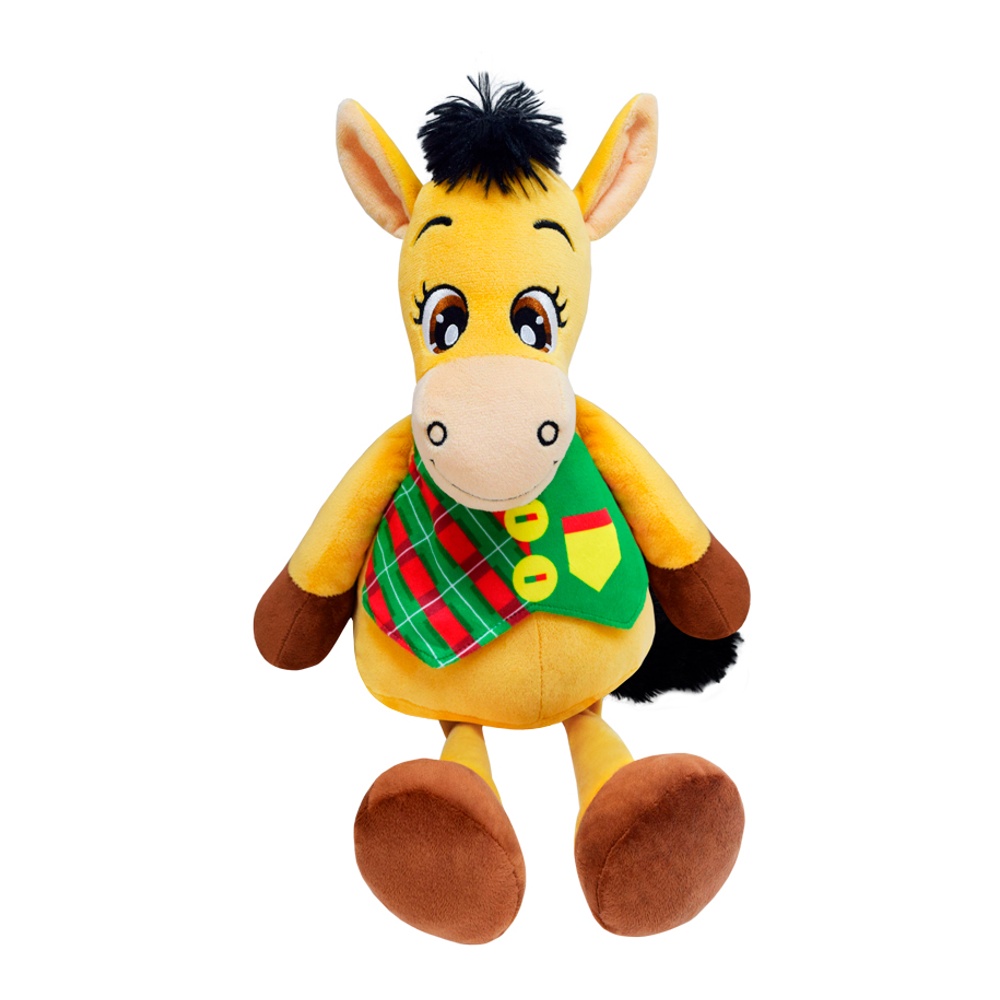 Подарок новогодний Краскон 11К Лошадка в зеленом жилете 700г м/у