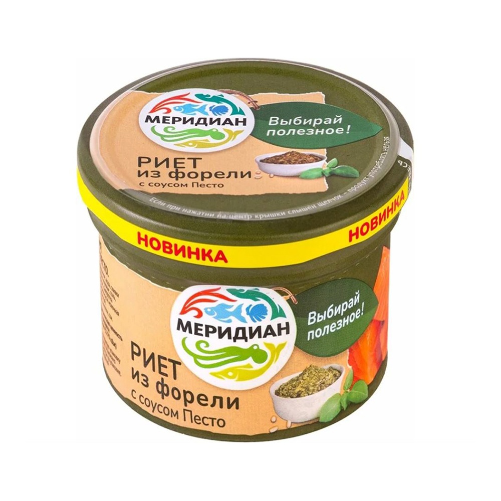 Риет из форели Меридиан с кунжутом 100г ст/б