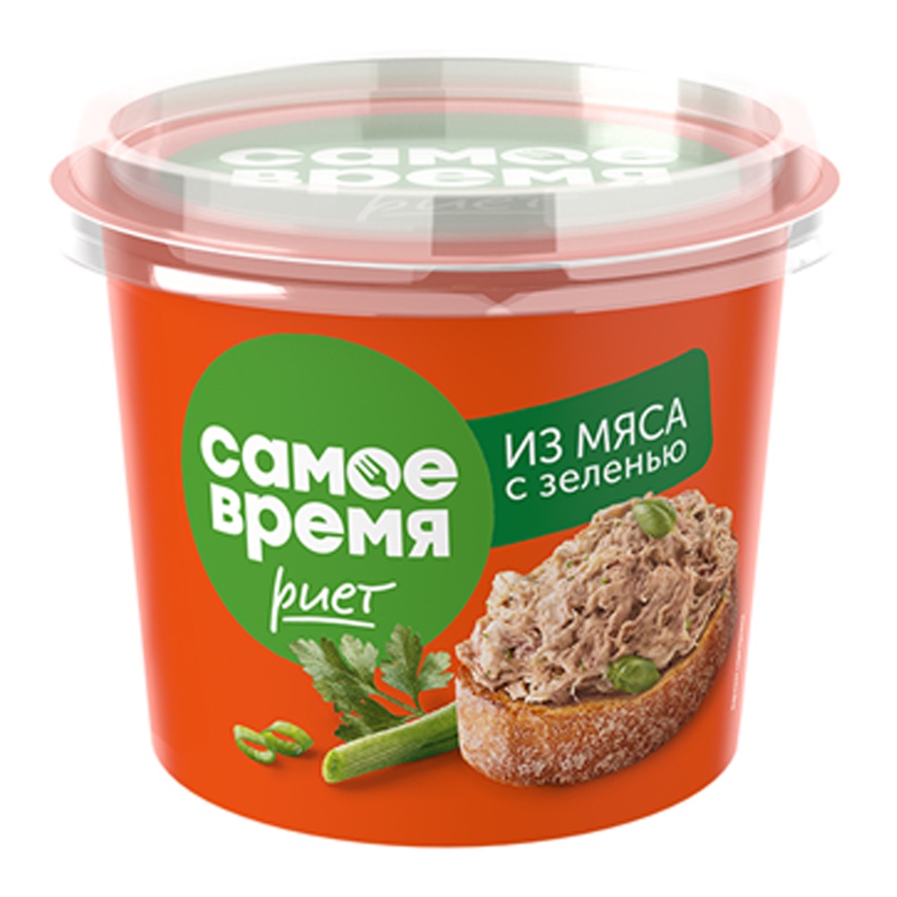 Риет Санта Бремор Самое время из мяса с зеленью 150г ст/б