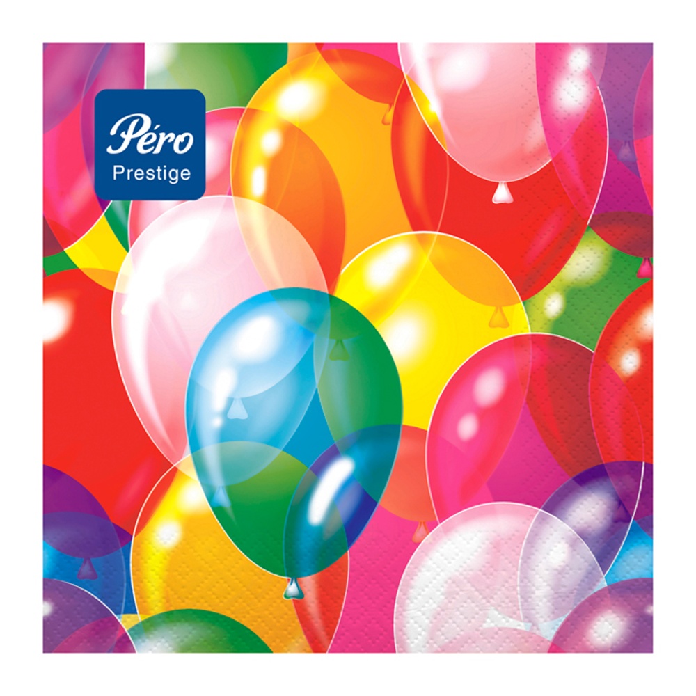 Салфетки Перо Престиж 33*33см 3сл 20шт Вечеринка