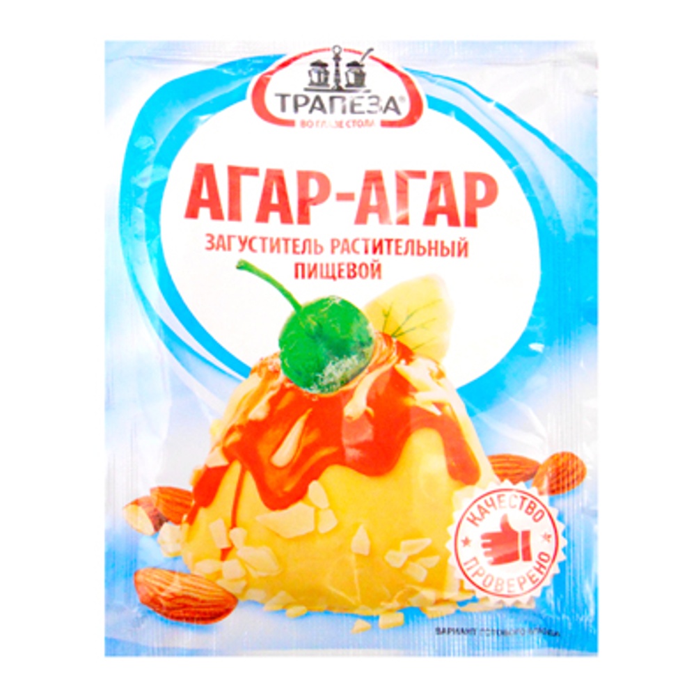 Агар-агар (натуральный растительный загуститель) Трапеза 10г