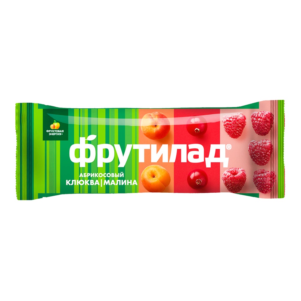 Батончик фруктовый Фрутилад с клюквой и малиной 30г