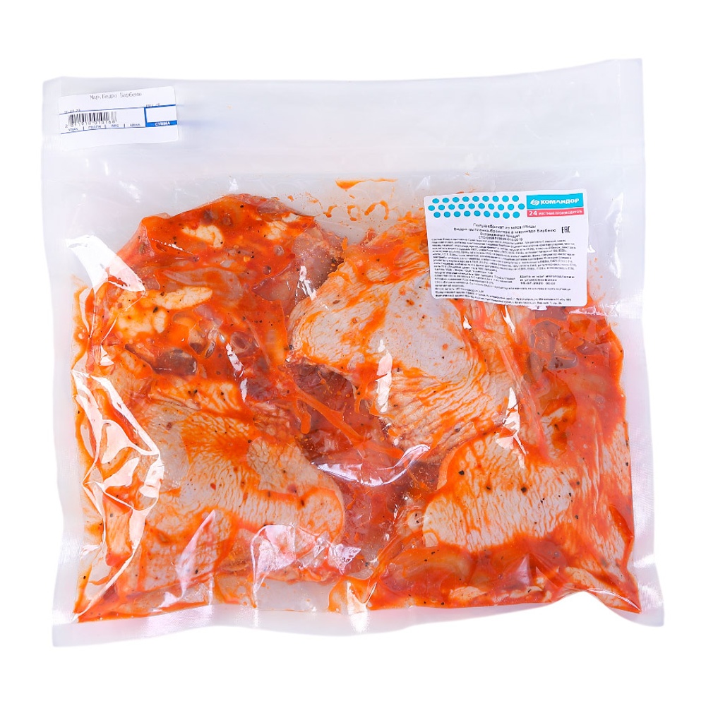 Бедро цыпленка-бройлера в маринаде Барбекю охлажденное вес Командор