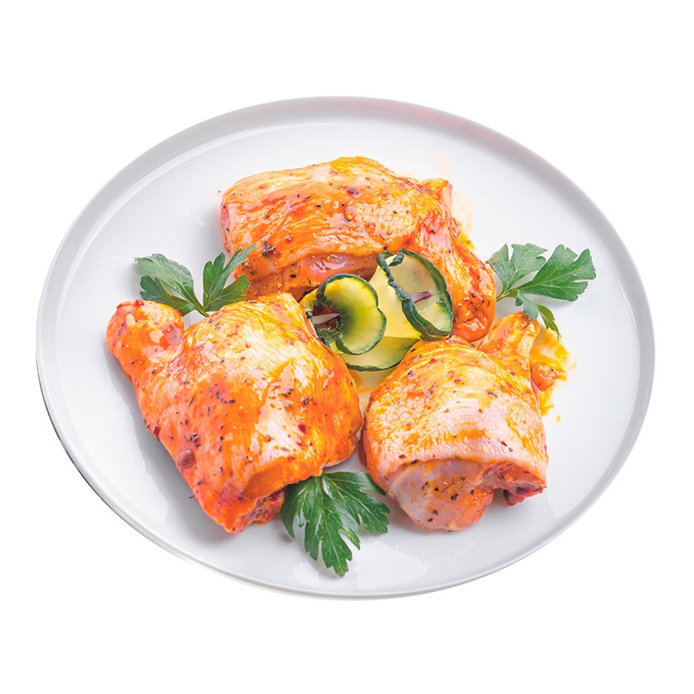 Бедро цыпленка-бройлера в маринаде BBQ охлажденное вес ЮхановМит