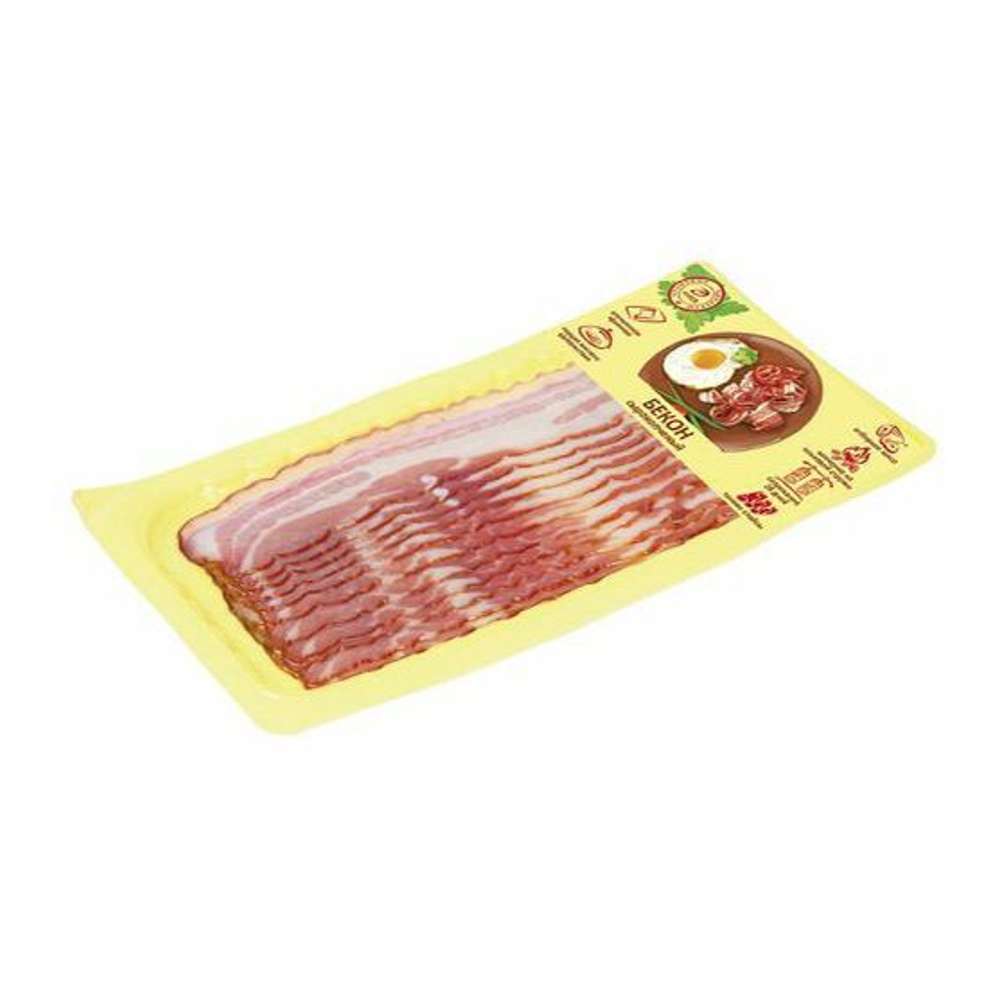 Бекон Деревенский с/к 100г нарезка  Иней