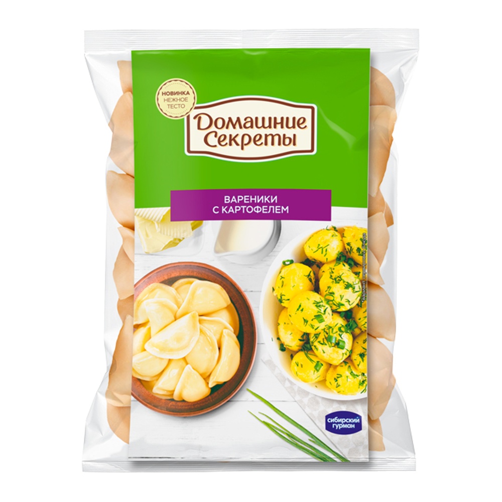 Вареники Домашние Секреты с картофелем с/м 800г