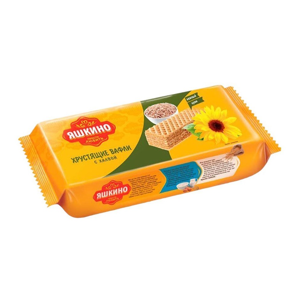 Вафли Яшкино с халвой 300г