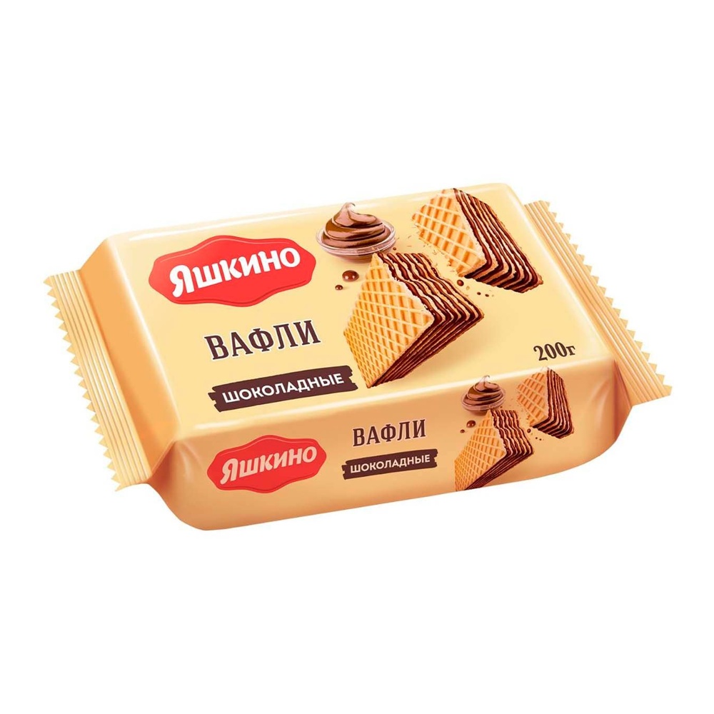 Вафли Яшкино Шоколадные 200г