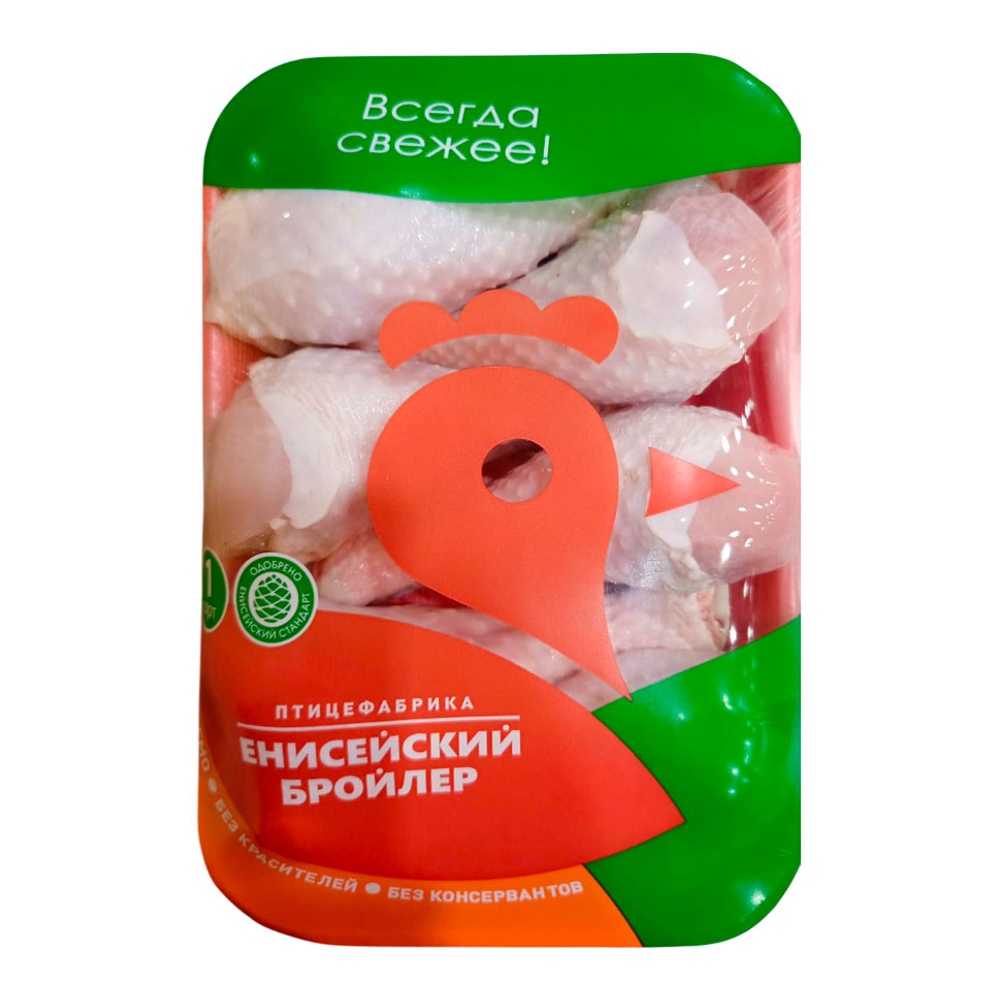 Голень цыпленка-бройлера охлажденная 800г Енисейский бройлер, подложка