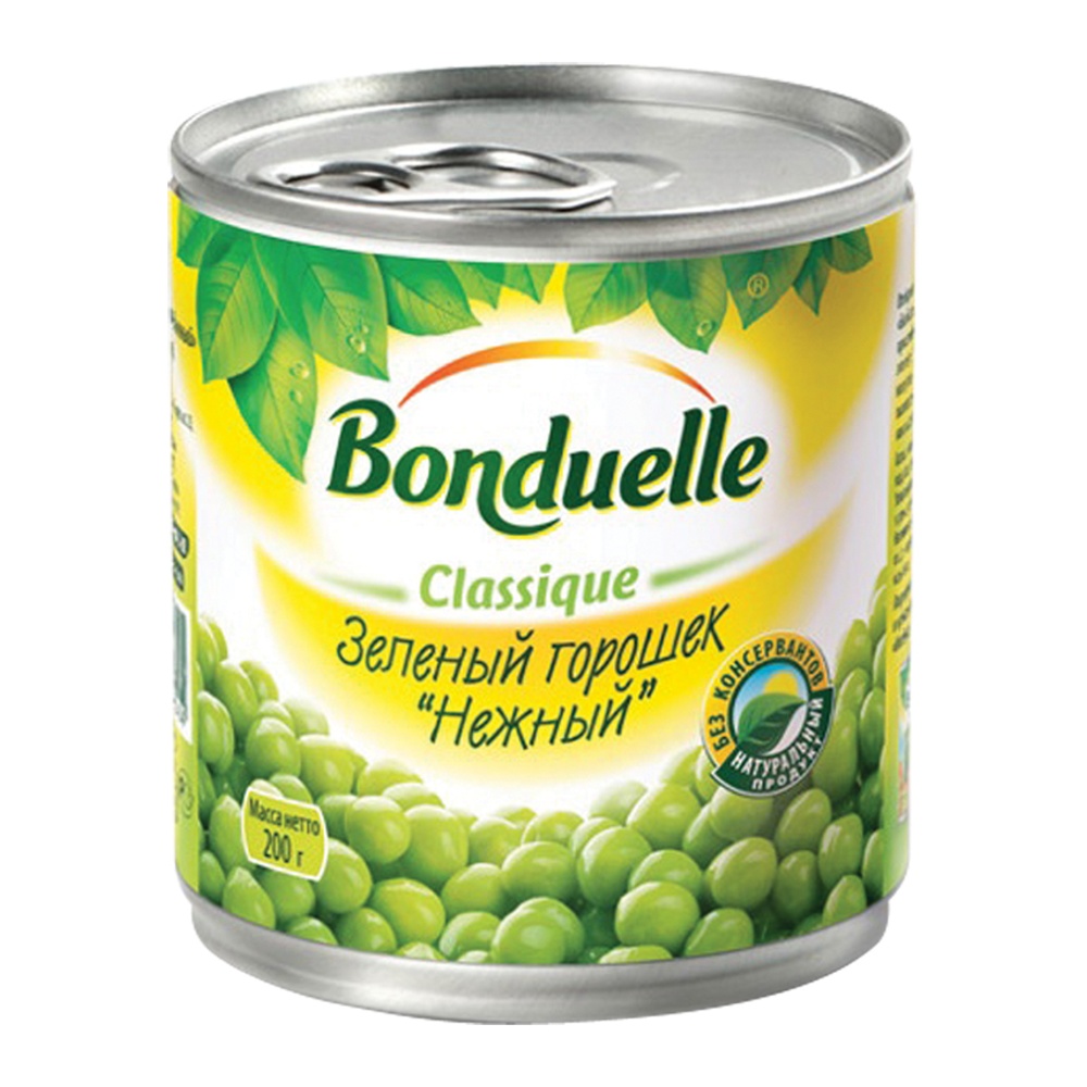 Горошек зеленый Бондюэль Нежный 200г  ключ