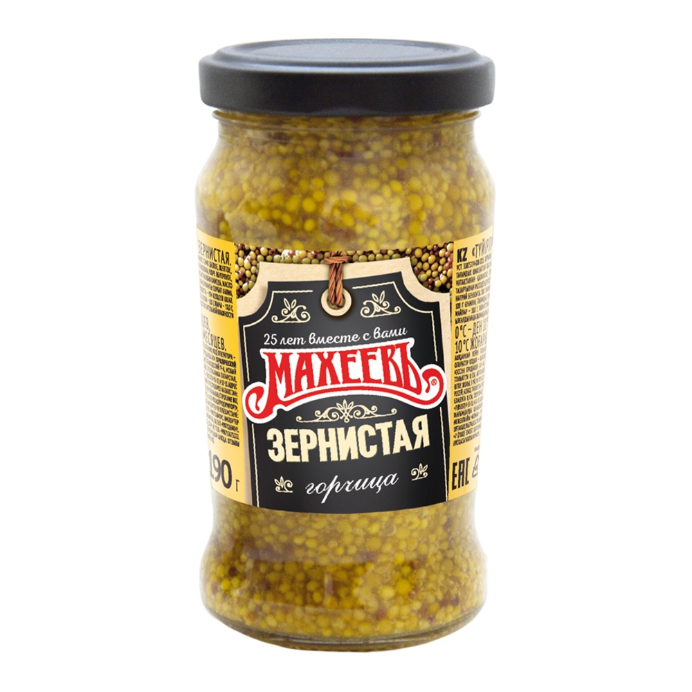 Горчица Махеевъ Зернистая 190г