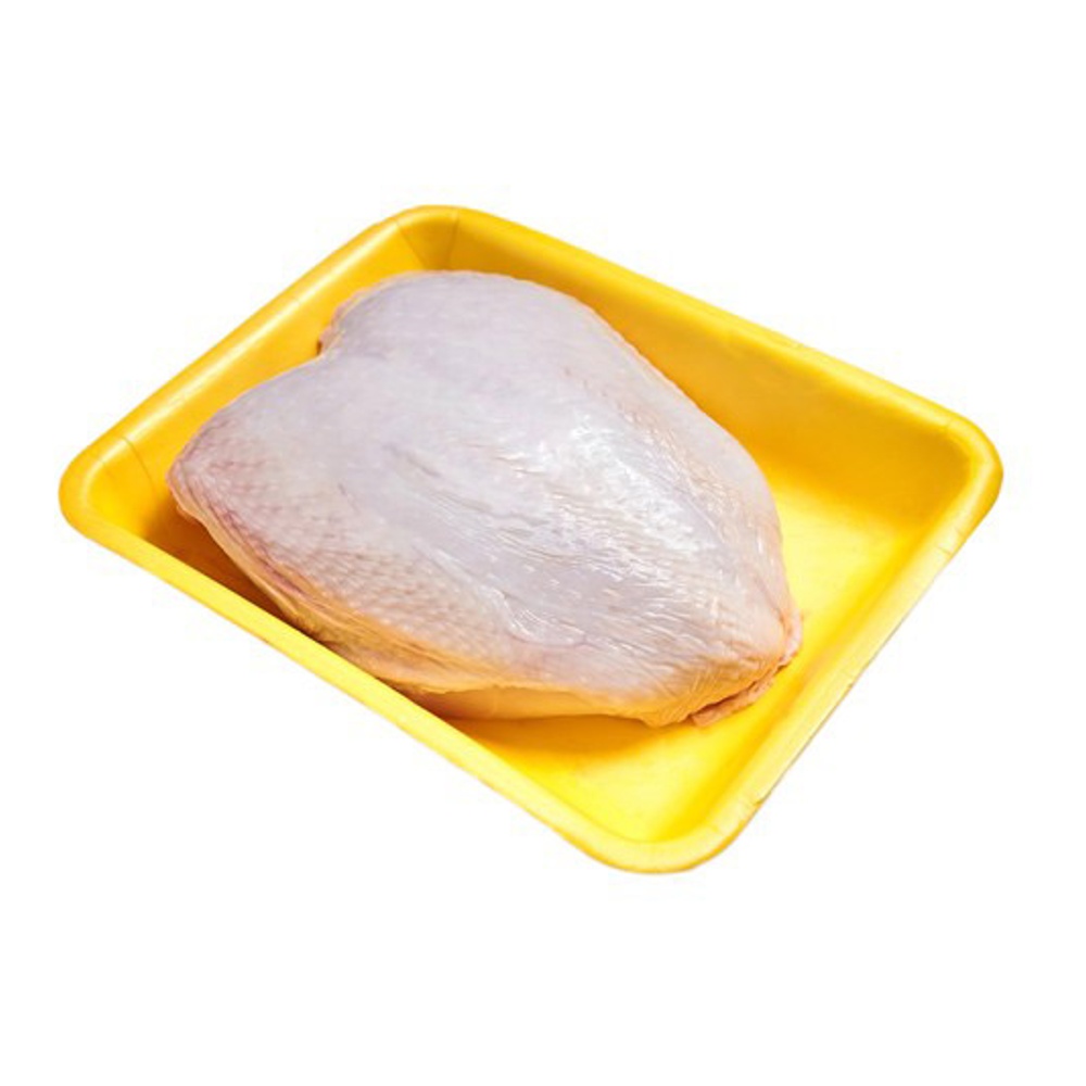 Грудка цыпленка-бройлера с кожей охлажденная вес Саянский бройлер, подложка