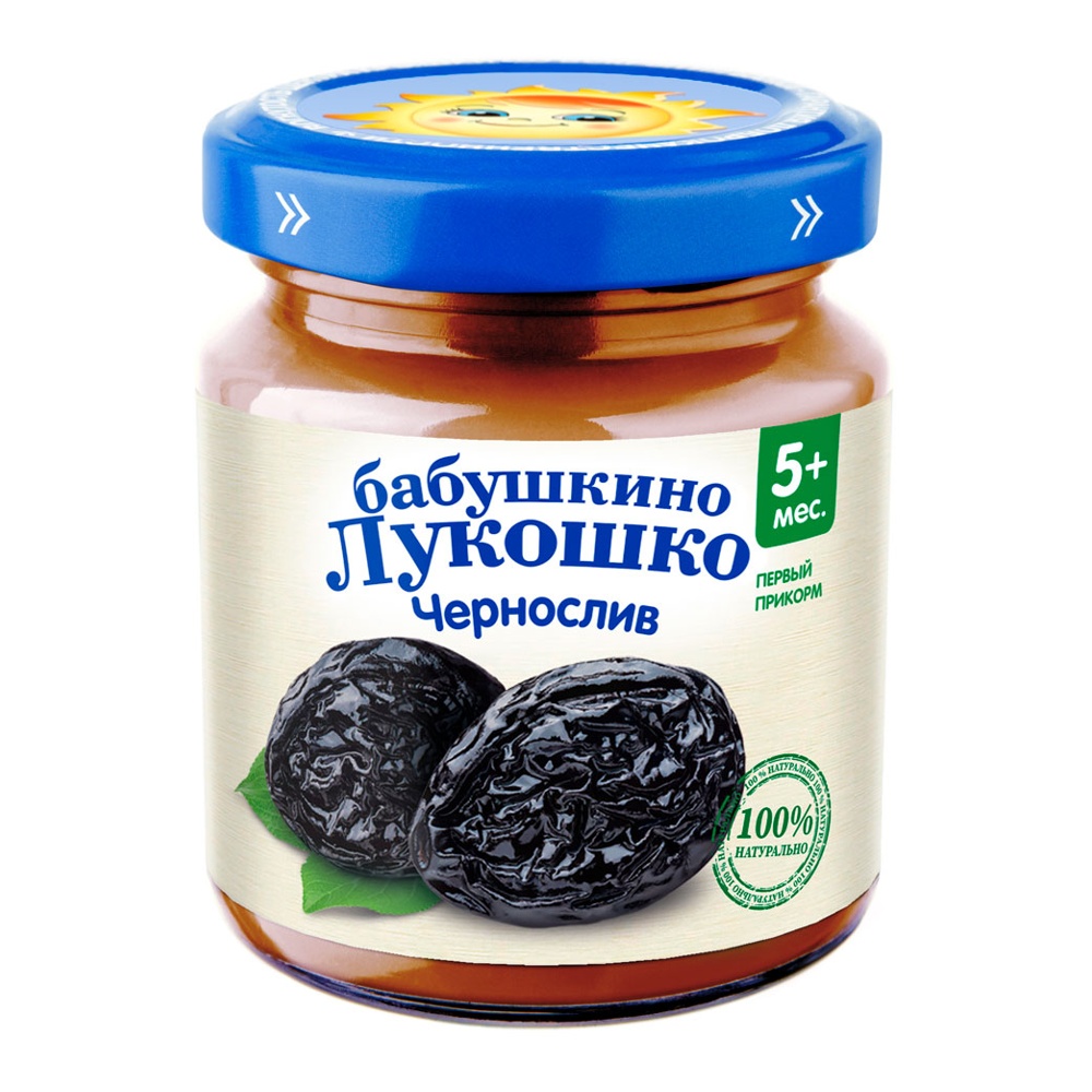 Дет пит Бабушкино лукошко Пюре из чернослива б/сахара с 5мес 100г