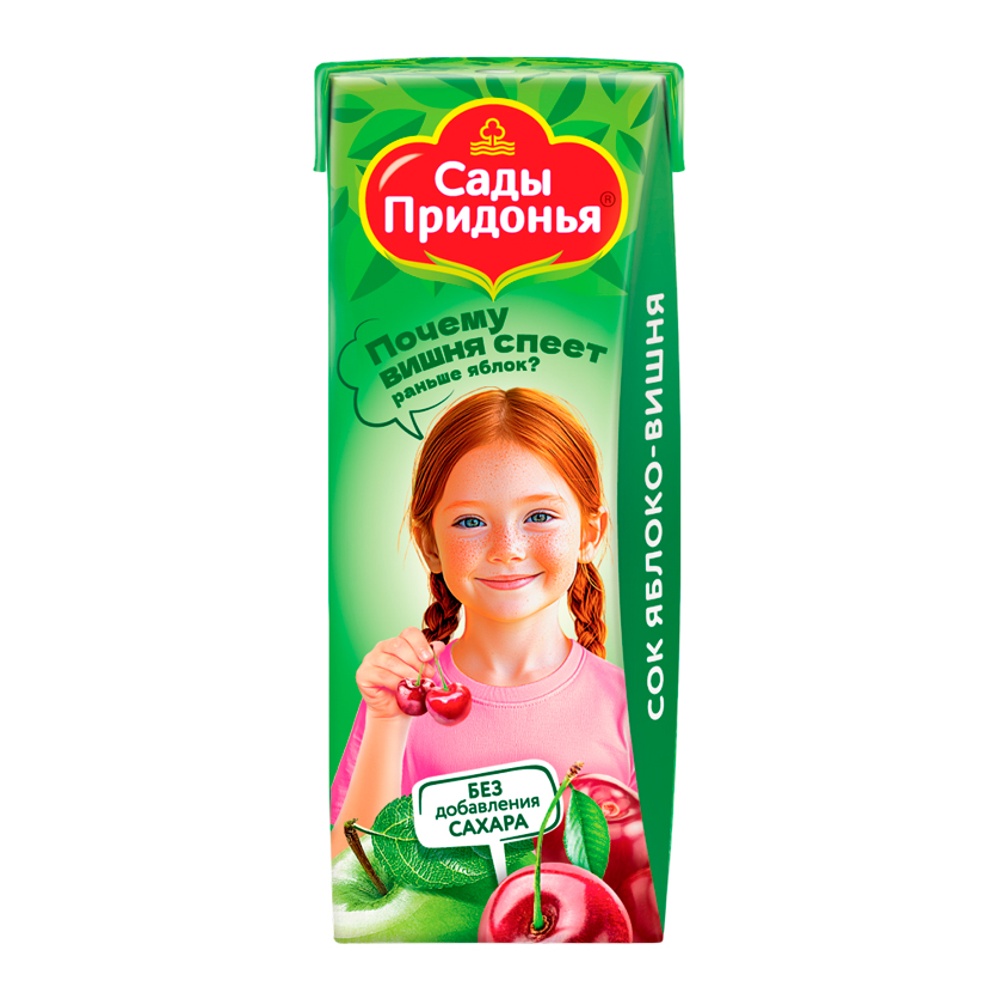 Дет пит Сады Придонья Сок яблочно-вишневый с 5мес 0,2л т/п