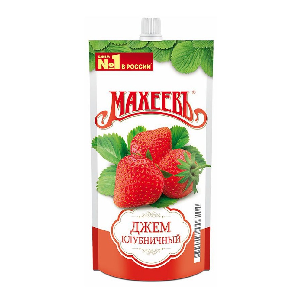 Джем Махеевъ Клубничный 300г дой-пак с дозатором