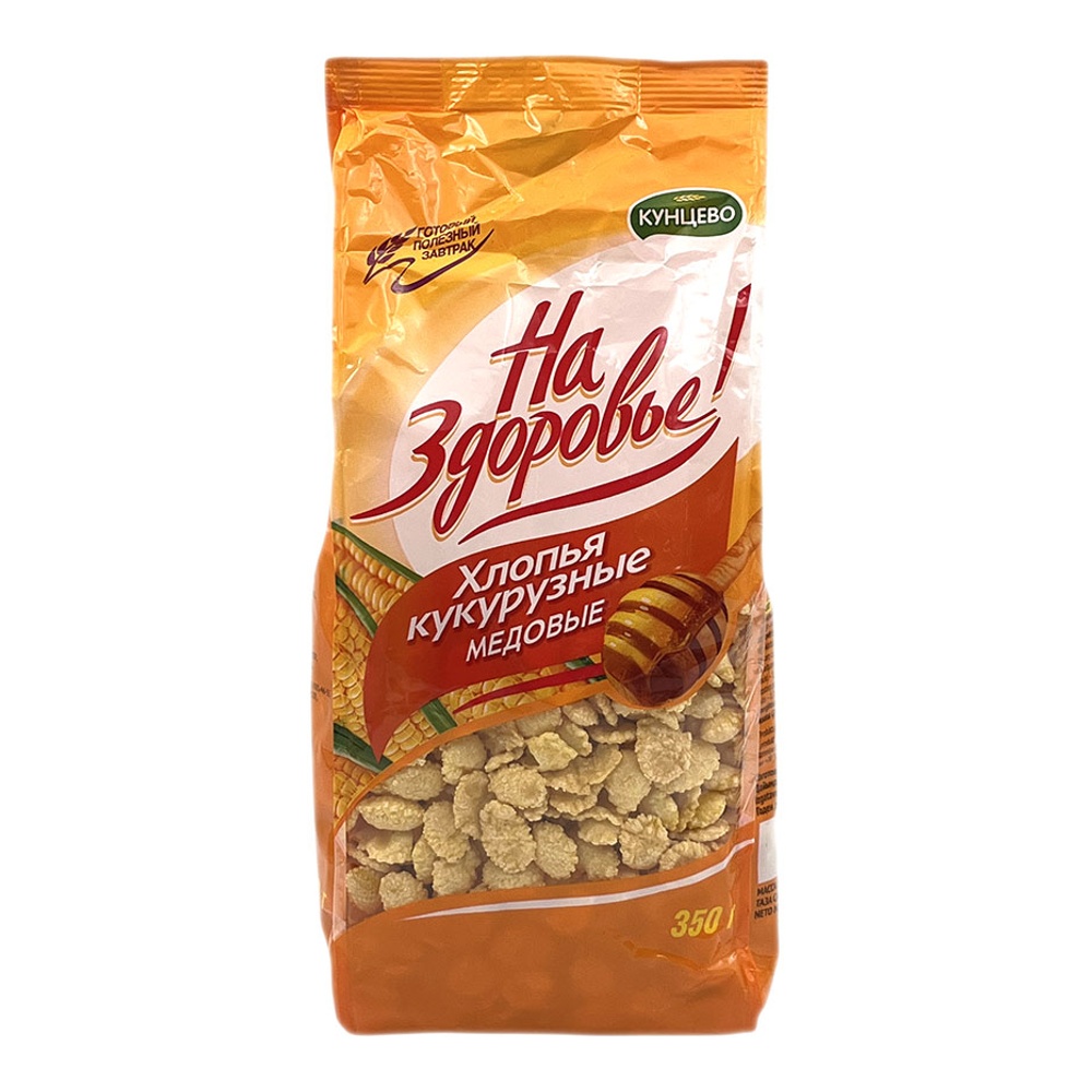Завтрак сухой Кунцево Хлопья кукурузные медовые 350г м/у