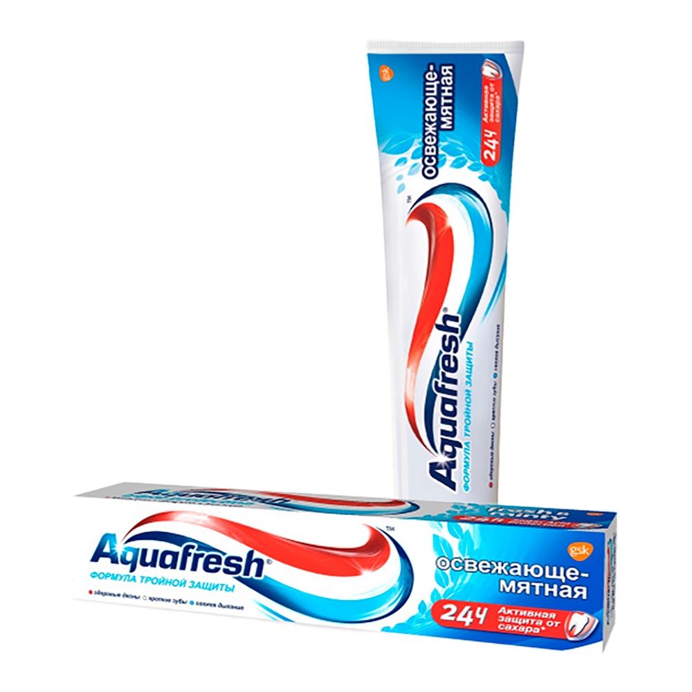 Зубная паста Аквафреш Тотал Кеа освежающе-мятная синяя 100мл