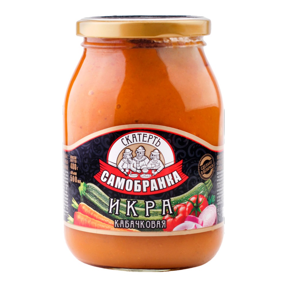 Икра Скатерть Самобранка кабачковая 480г ст/б