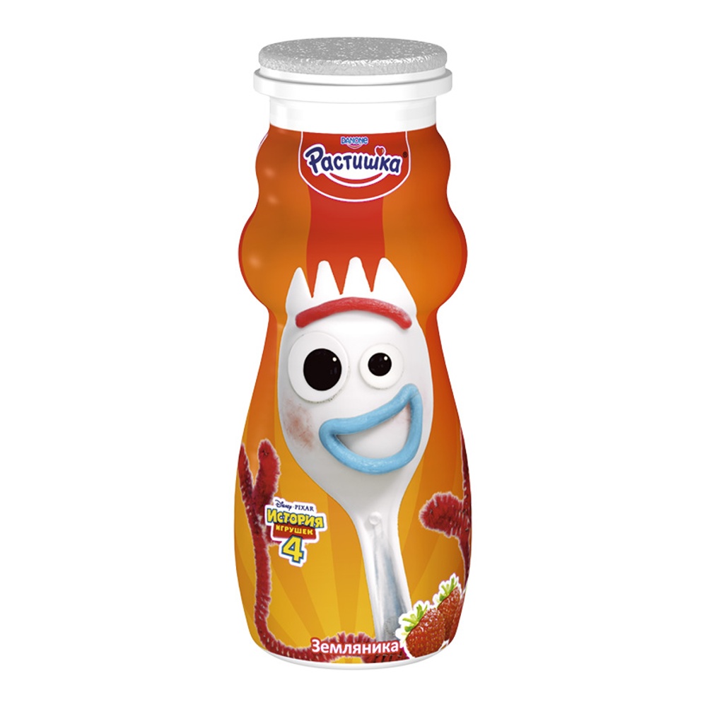 Йогурт питьевой Данон Растишка 1,6% 90г земляника