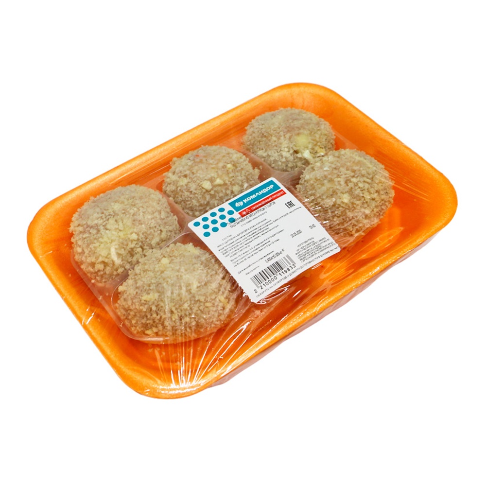 Каштанчики из мяса курицы с сыром охлажденные 400г Командор