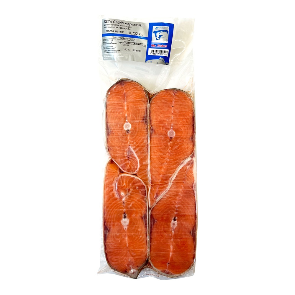 Кета с/м стейк вес в/у Фишер
